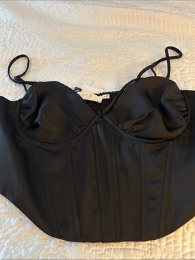 Astr the Label black Underwire Corset Top